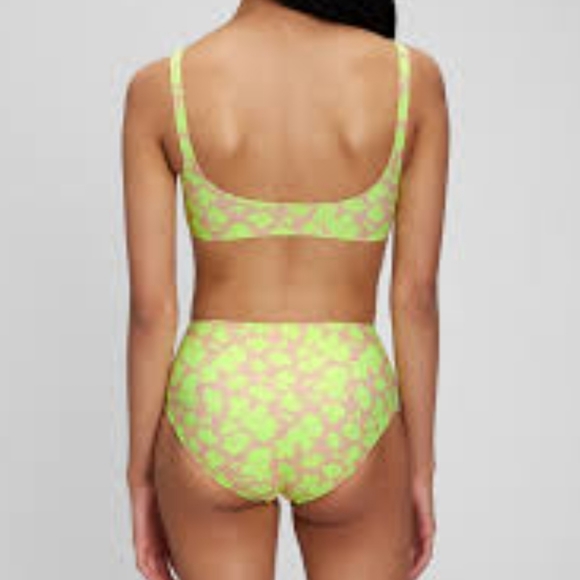 Gap Recycled Scoopneck Bikini Top & High Rise Bikini Bottom Small MSRP $90 SU020 - Picture 3 of 11